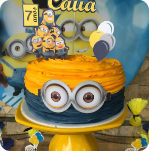 Imagem bolo dos minions